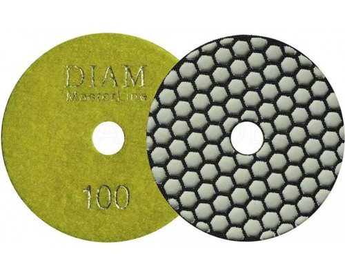 Алмазная тарелка на липучке DIAM АГШК 100*2,0 №100 Master Line (сухая) 000566
