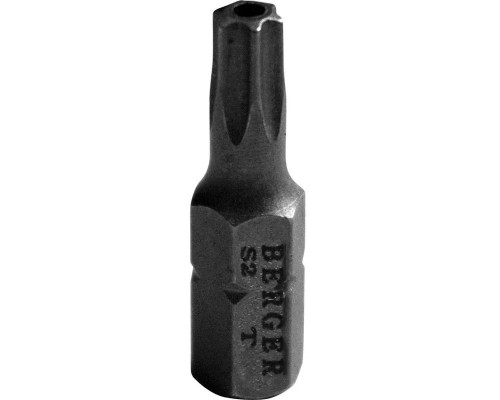 Бита для заворачивания BERGER BG2393 TORX T27Hx25мм c отверстием 2 шт., S2