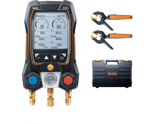 Цифровой манометрический коллектор Testo 550s комплект 2 в кейсе 0564 5502