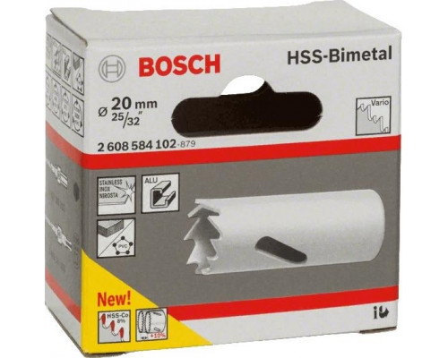 Коронка биметаллическая BOSCH STANDARD CO8% 20 ММ 2608584102