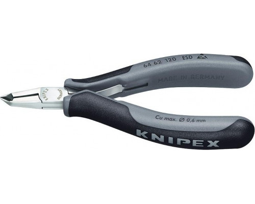 Кусачки торцевые для электроники KNIPEX 6462120ESD, 120 мм