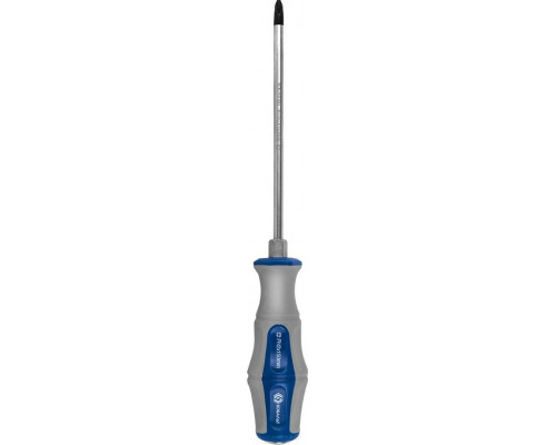 Отвертка крестовая Кобальт 646-607 ударная ultra grip PH2x150 мм S2, двухкомпонентная