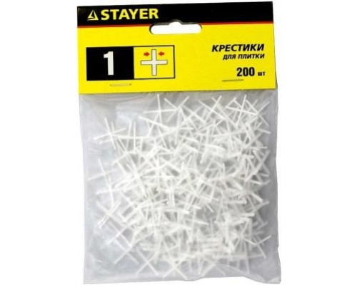 Крестики для плитки STAYER MASTER 1мм 200шт 3380-1