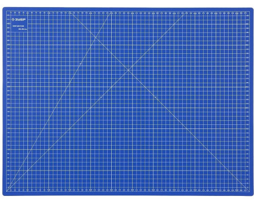 Коврик непрорезаемый ЗУБР ЭКСПЕРТ 3 мм, синий, 600х450 мм 09901
