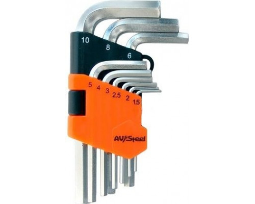 Набор ключей шестигранных AV Steel AV-361109, 9 предметов