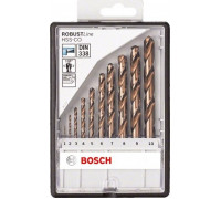 Набор сверл по металлу BOSCH HSS-Co 10 шт Robust Line D1-10 2607019925