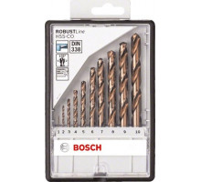 Набор сверл по металлу BOSCH HSS-Co 10 шт Robust Line D1-10 2607019925