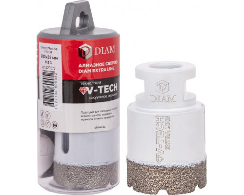 Сверло алмазное DIAM 40x35xМ14 Extra Line V-TECH 320275
