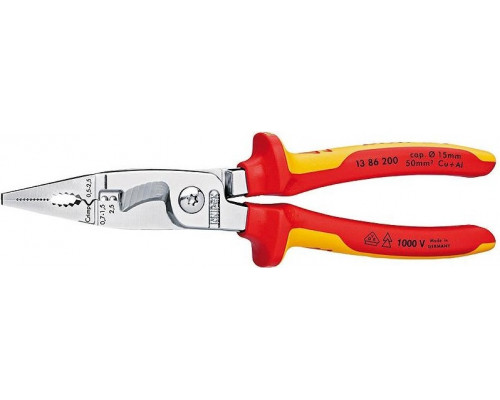 Клещи электромонтажные диэлектрические KNIPEX 1386200, 200 мм