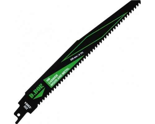 Полотна для сабельных пил D.BOR 195/230*4 мм HM / CARBIDE / WOOD AND METAL универсал. 1 шт. D-232-230E4-01
