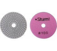 Шлифовальный круг по камню Sturm 9012-W100-100 алмазный гибкий, 100 мм, p100, мокрое шлиф.