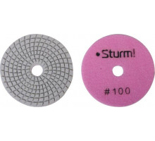 Шлифовальный круг по камню Sturm 9012-W100-100 алмазный гибкий, 100 мм, p100, мокрое шлиф.