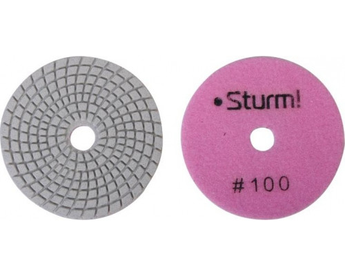 Шлифовальный круг по камню Sturm 9012-W100-100 алмазный гибкий, 100 мм, p100, мокрое шлиф.