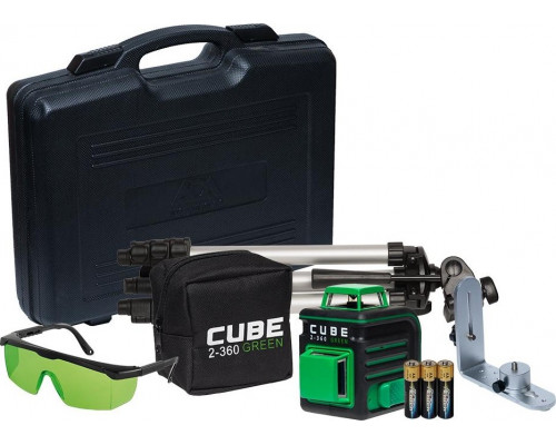 Лазерный нивелир ADA CUBE 2-360 GREEN Ultimate Edition А00471