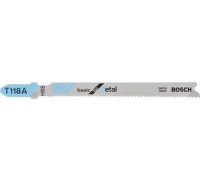 Пилки по металлу BOSCH T118А HSS (25шт.) Basic for Metal 2608638470