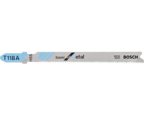 Пилки по металлу BOSCH T118А HSS (25шт.) Basic for Metal 2608638470