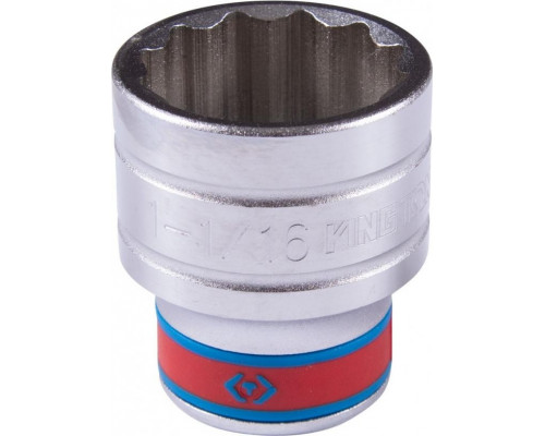 Головка 12-ти гранная 1-1/16" с посадкой 1/2" KING TONY 433034S