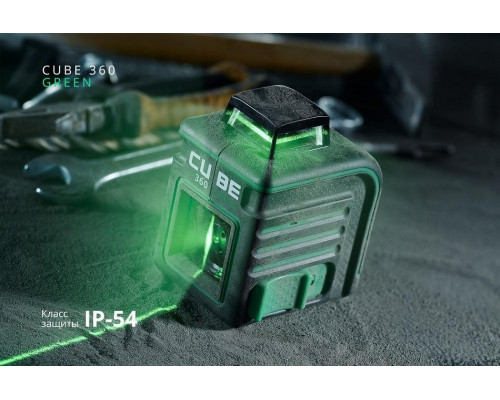 Лазерный уровень ADA CUBE 360 GREEN PROFESSIONAL EDITION А00535