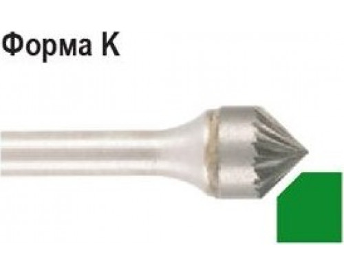 Бор-фреза по металлу D.BOR форма K зенкера с вершиной 90°9,6*5,0/53,0 хв. 6мм 9f-20096k02d W-040-9F-20096K02D