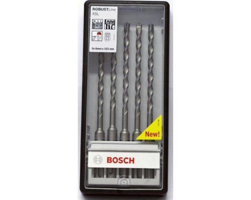 Набор буров BOSCH 5 СВ. SDS-plus X5L 6x100/165 мм 2608585070