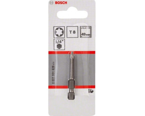 Бита для заворачивания BOSCH Extra Hard 49 мм T8 2607001628