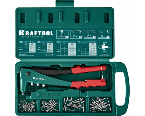 Клепальник KRAFTOOL X-3 x-3 литой корпус, в кейсе 31170-H6_z01