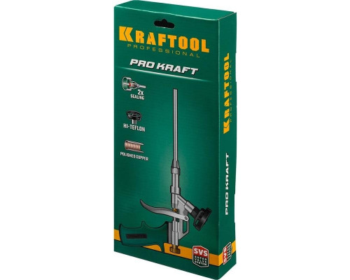 Пистолет для монтажной пены KRAFTOOL PROKraf профессиональный с тефлоновым покрытием держателя 0685_z04