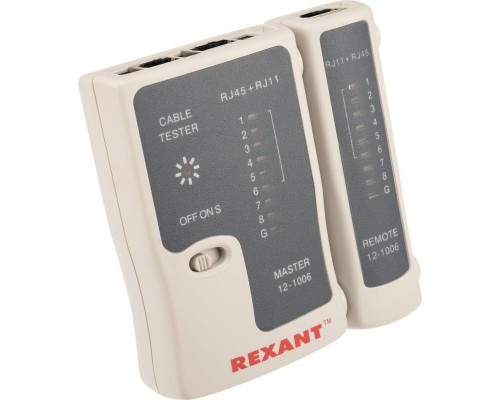 Тестер кабельный REXANT RX-468 rj-45+rj-11 12-1006