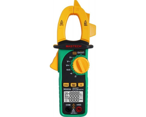 Клещи токоизмерительные MASTECH MS2033A (smart) 13-1320
