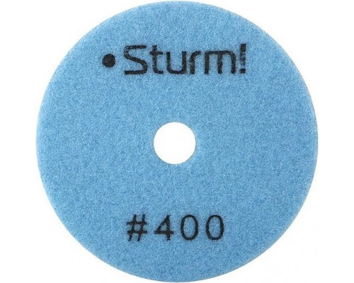 Шлифовальный круг по камню Sturm 9012-D100-400 алмазный гибкий, 100 мм, p400, сухое шлиф.