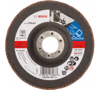 Круг лепестковый торцевой BOSCH 125 мм Р120 Best for Metal 2608607329
