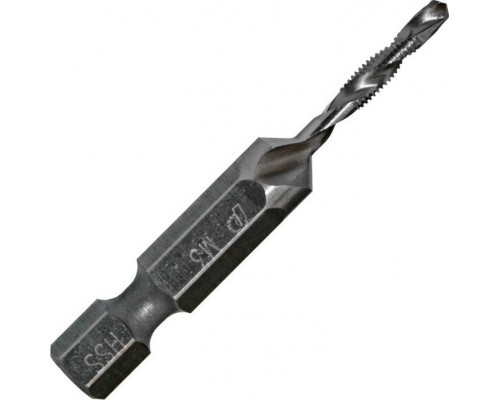 Сверло метчик ПРАКТИКА 3х0.5х49 мм HEX 1/4' (774-962) 774-962