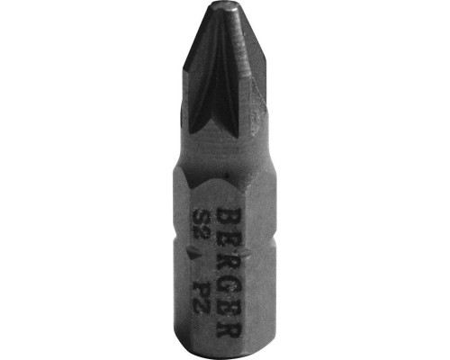 Бита для заворачивания BERGER BG2369 PZ0x25мм, 2 шт., S2