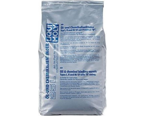 Сорбент для сбора нефтепродуктов LIQUI MOLY Oilbinder 25 л 7250 7250