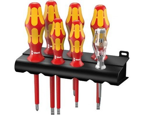 Набор отверток диэлектрических WERA Kraftform Plus 100 WE-006148 160I/165I/7 SATZ 7TLG. WE-006148