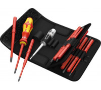 Отвертка с битами диэлектрическая WERA Kraftform Kompakt VDE 16 extra slim 1 16 предметов WE-003484 WE-003484