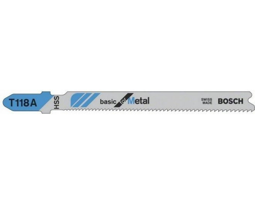 Пилки по металлу BOSCH T118А (5шт.) 2608631013