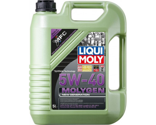 Масло моторное LIQUI MOLY SAE 5W40 Molygen New Generation 5 л 9055/8536 9055/8536