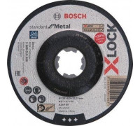 Шлифовальный круг по металлу X-LOCK BOSCH 125х6х22.2 мм A 24 P BF Standard for Metal 2608619366