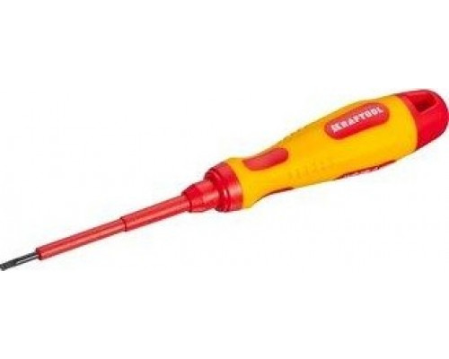 Отвертка шлицевая диэлектрическая KRAFTOOL X-Drive ELECTRO VDE 1000 V 4.0 х 100 мм 250083-4.0-100 250083-4.0-100