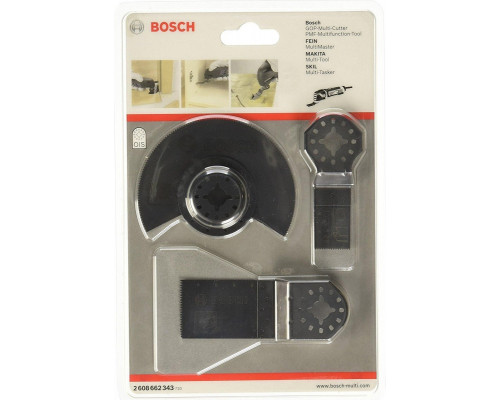 Набор насадок для МФИ BOSCH 3 предмета для древесины и металла 2608662343
