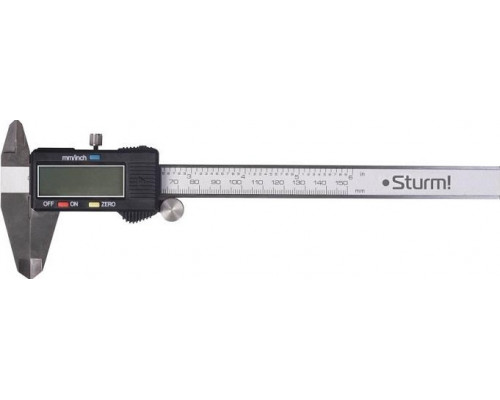 Штангенциркуль электронный Sturm 2030-02-150, 150 мм, с глубиномером