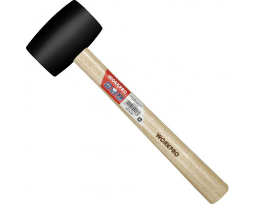 Киянка WORKPRO WP241039 450гр. резиновая, черная