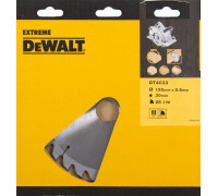 Пильный диск по дереву DeWALT 190х28тх30 мм. Extreme DT4033-QZ DT4033-QZ