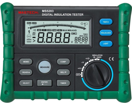 Измеритель сопротивления изоляции MASTECH MS5203 (1.0 кВ) 13-1347