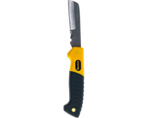 Нож строительный складной STAYER SK-R монтерский, прямое лезвие, Professional 45408