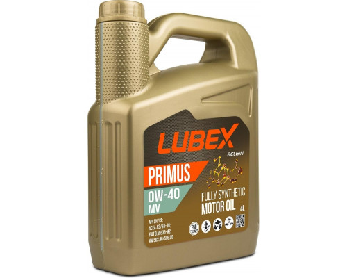 Масло моторное Lubex PRIMUS MV 0W40 4 л. синтетическое L034-1321-0404