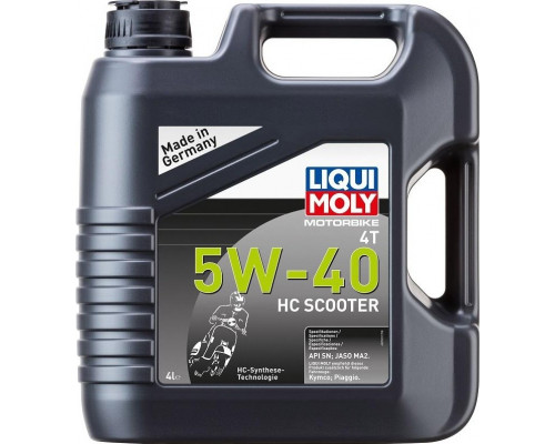 Масло для скутеров LIQUI MOLY SAE 5W40 Motorbike 4T HC Scooter 4 л 20830 синтетическое 20830