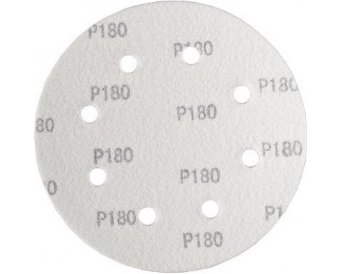 Круг шлифовальный на липучке Sturm DWS6010-9180 180 мм, P180, 8 отв. (уп.20шт.)