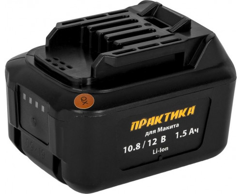 Аккумулятор ПРАКТИКА для MAKITA 10.8/12В, 1.5Ач, Li-Ion, Слайдер, короб 791-776